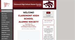 Desktop Screenshot of claremonthighalumnisociety.com